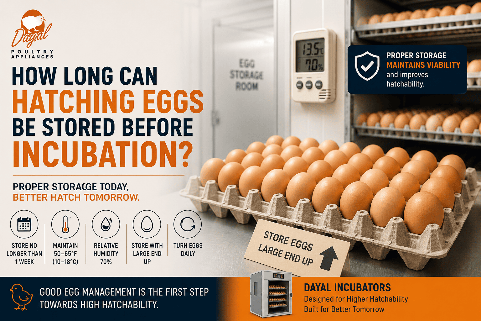 How Long Can Hatching Eggs Be Stored Before Incubation?